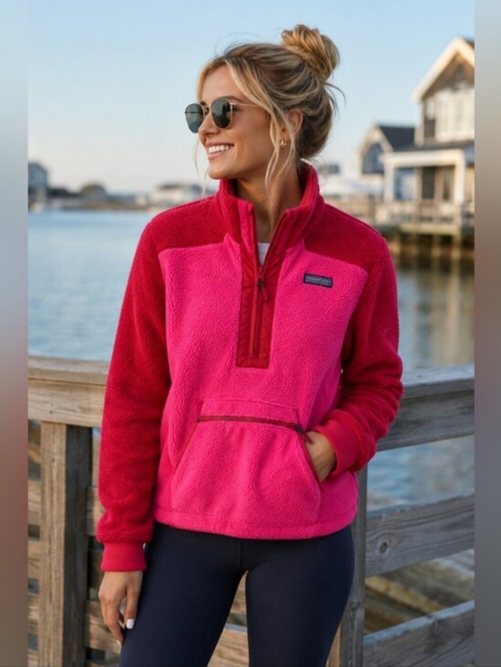 Vineyard Vines Colorblock Fleece Pullover Size XS